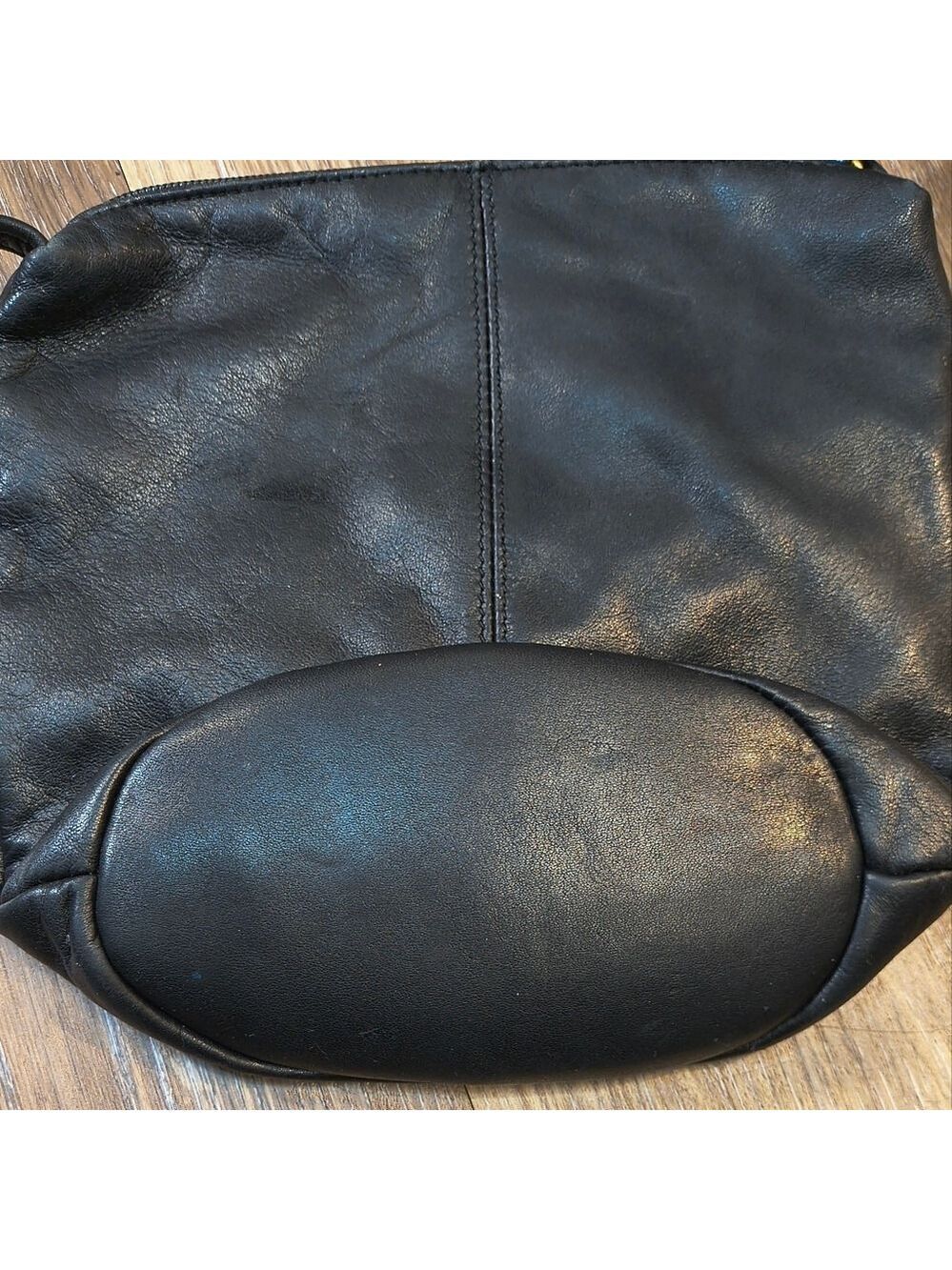 Fossil Black Crossbody Bag with Gold Accents - Picture 3 of 3